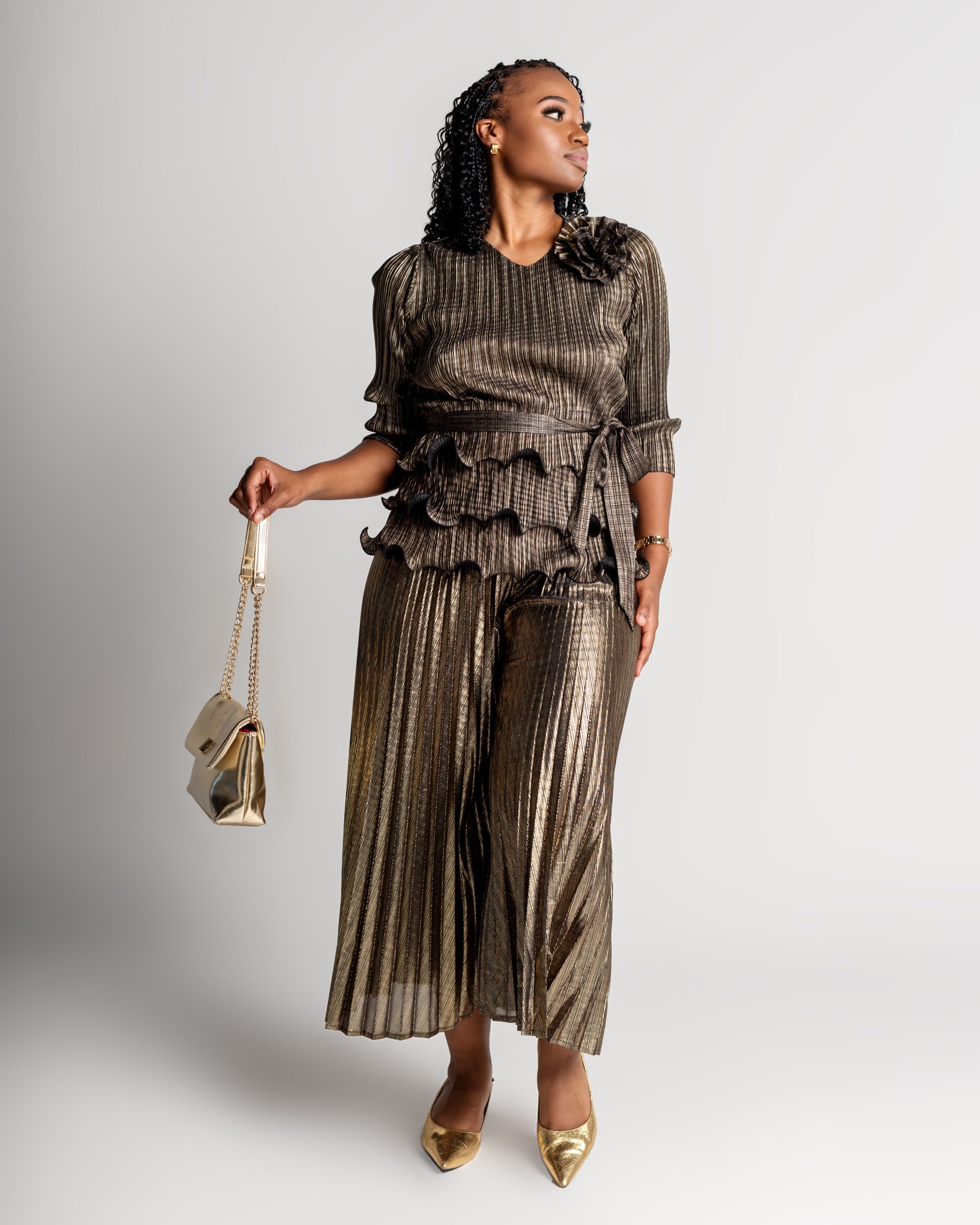 Floor-Length Dress in Ginger